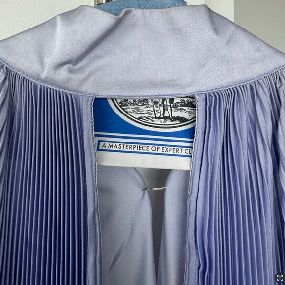 L'IDEE les éléments opera pleated asymmetric gown - Ocean Blue | Size: Small, 4 - Picture 14 of 14